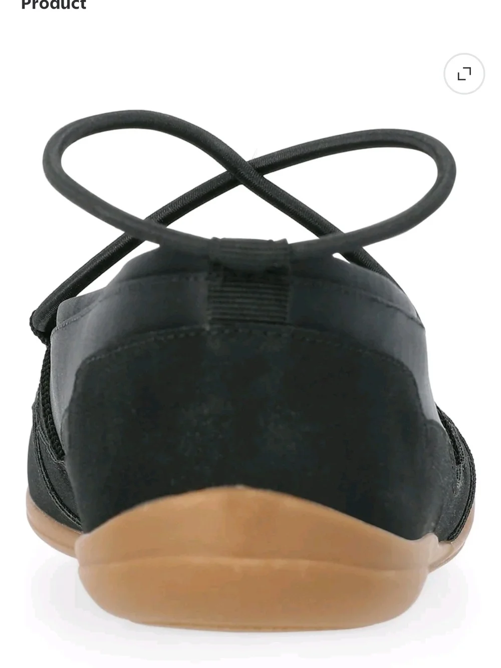 No Boundaries Black Crisscross Lace Ballet Flat